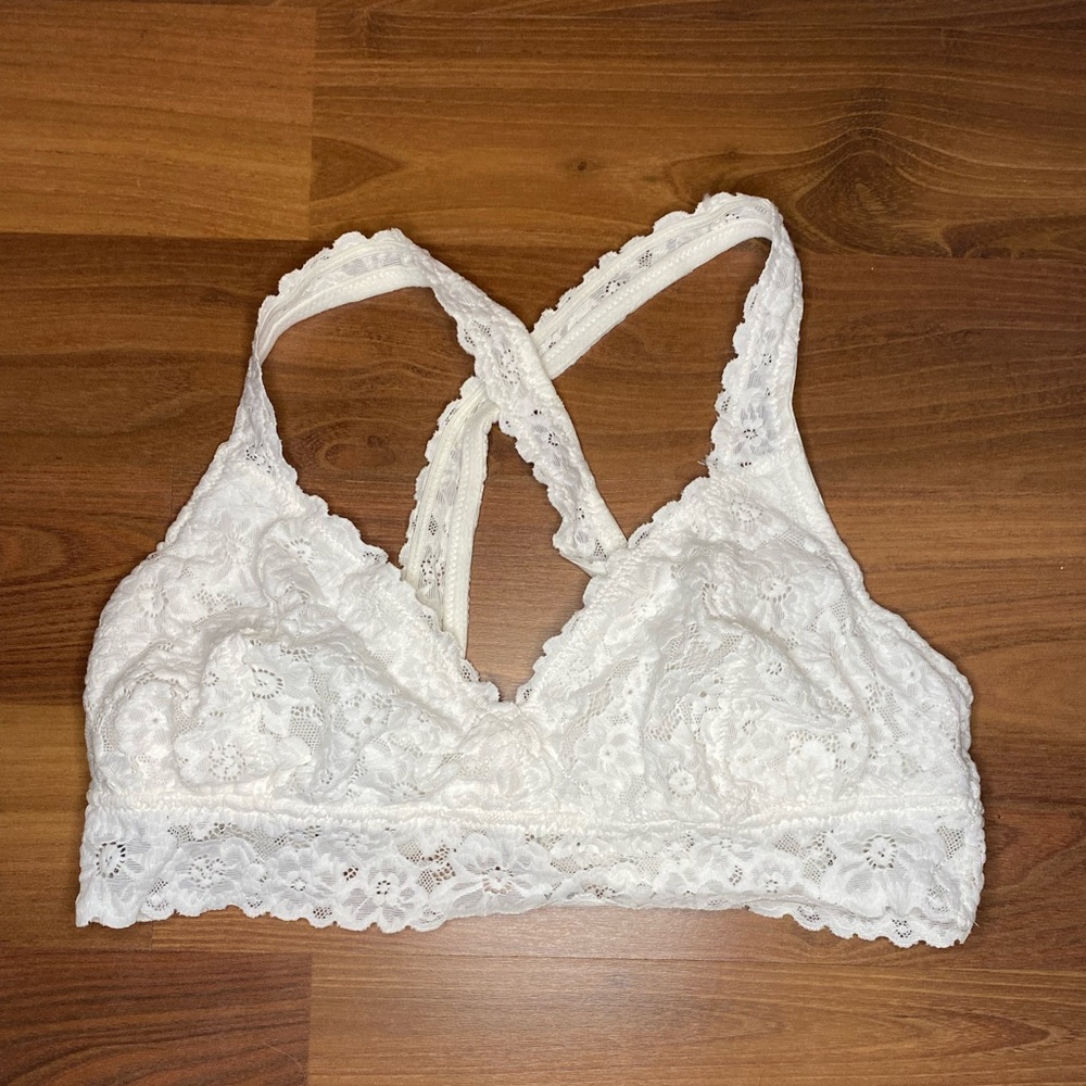 Aerie Lace Criss Cross Razorback Bralette Size L
